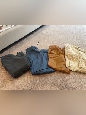 BUNDLE - Kid’s unisex Casual Drawstring Pants (x3) & fleece lined sweats, size 8